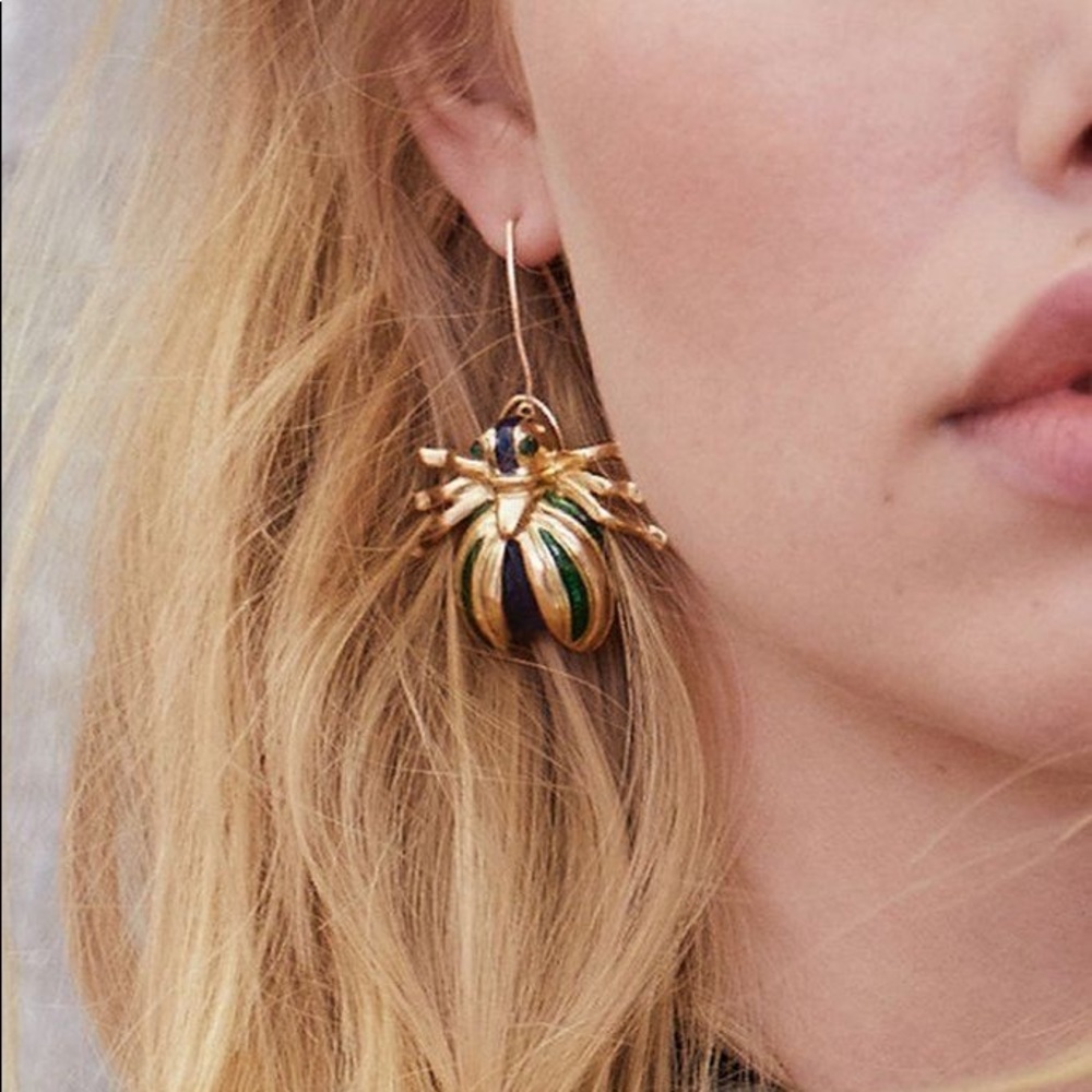 For love and lemons beetle earrings